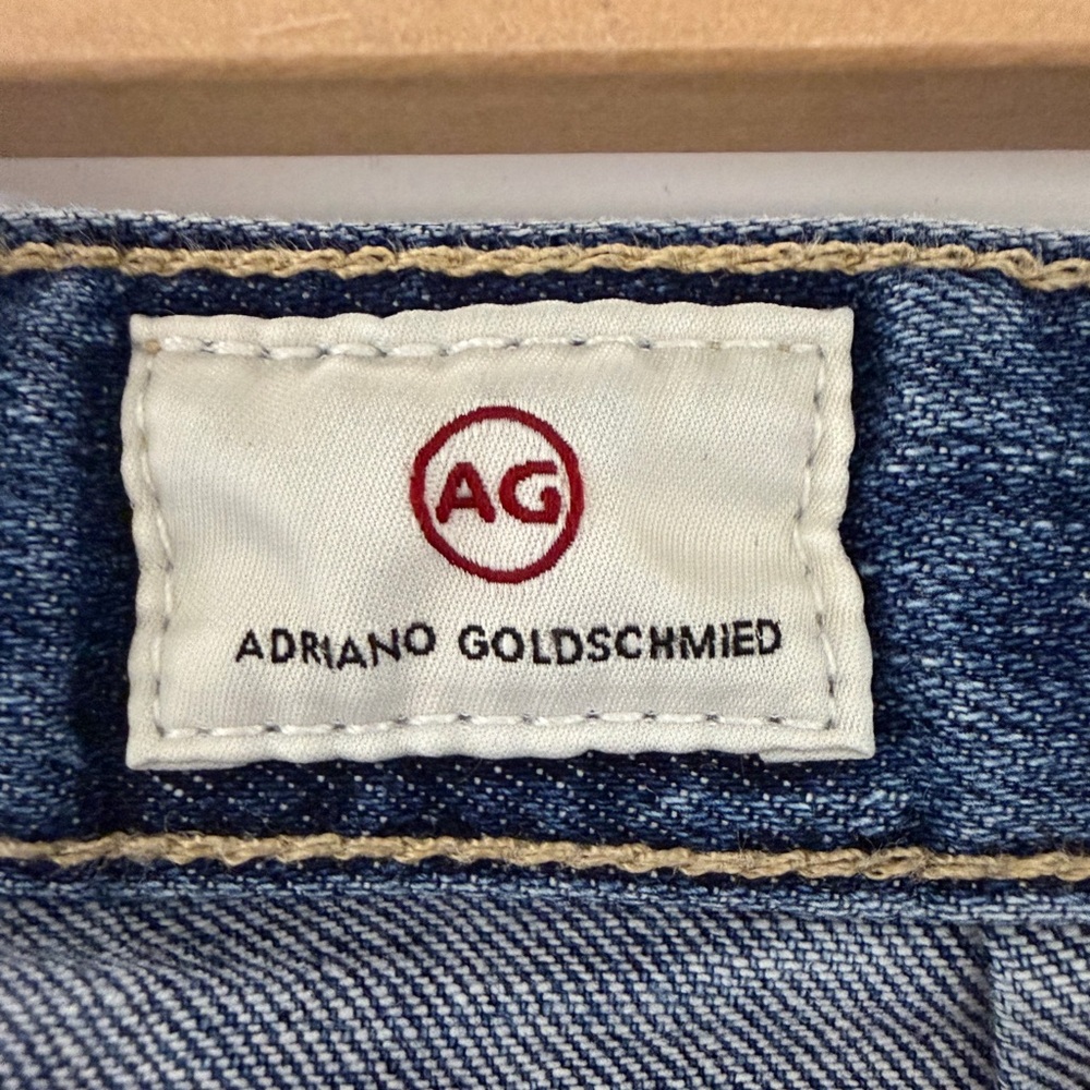 AG Adriano Goldschmied High Wasted Wide Leg Frayed Jeans - Picture 6 of 6